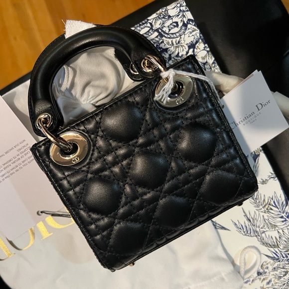 Authentic Micro Lady Dior Bag- BRAND NEW W/ ORIGINAL PACKAGING - Picture 4 of 5